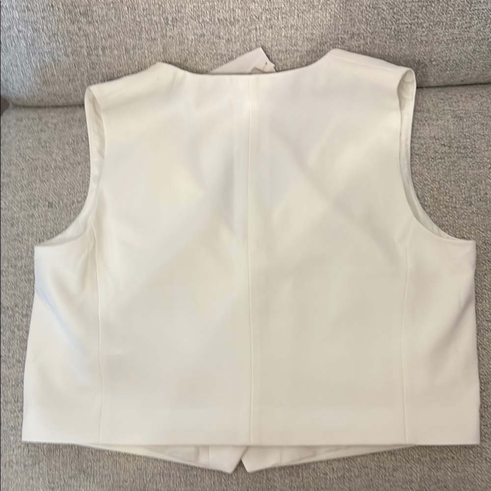 H&M White Sleeveless Vest Top - Picture 3 of 3